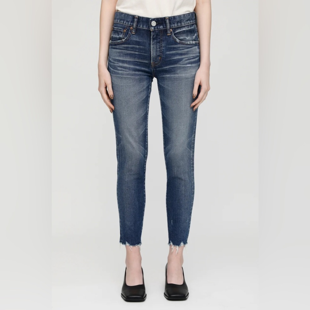 Moussy Vintage Tyrone Raw‎ Hem Skinny Jeans